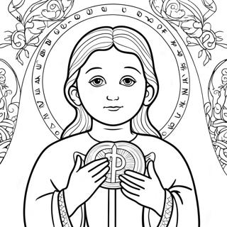 The Lord S Prayer Coloring Page 11046-8981