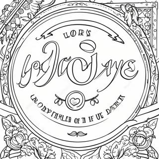 Beautiful Illustrated Lord S Prayer Coloring Page 11047-8986