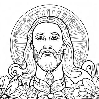 Beautiful Illustrated Lord S Prayer Coloring Page 11047-8987