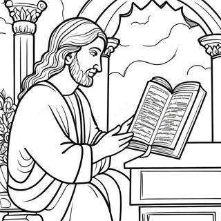 Beautiful Illustrated Lord S Prayer Coloring Page 11047-8988