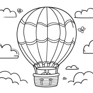 Hot Air Balloon Coloring Pages