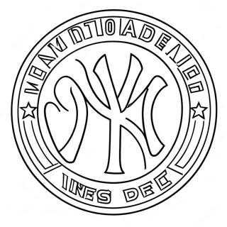 Yankees Logo Coloring Page 11106-9032