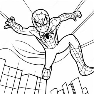 Spiderman Halloween Coloring Page 11116-9037