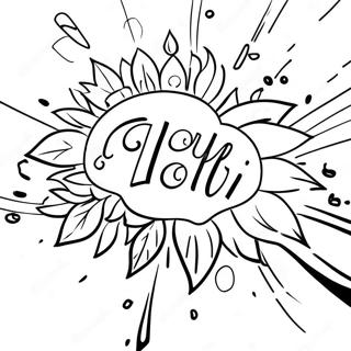 Holi Festival Coloring Page 11126-9044