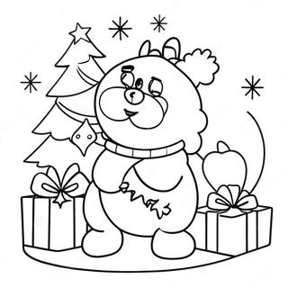 Christmas Cartoon Coloring Page 11136-9055