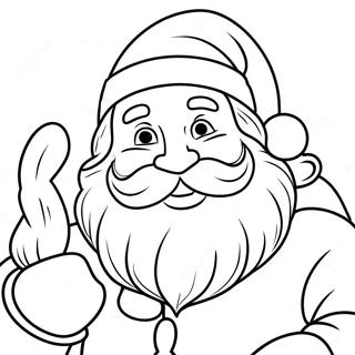 Jolly Santa Claus Coloring Page 11137-9057