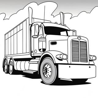 Peterbilt Semi Truck Coloring Pages