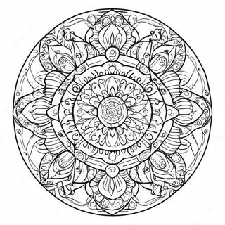 Meditation Mandala Coloring Page 11176-9087