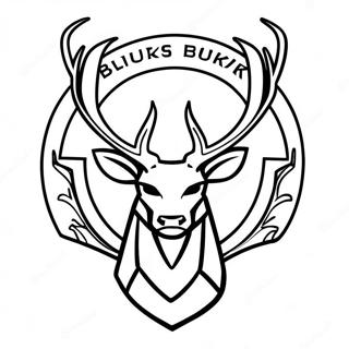 Milwaukee Bucks Logo Coloring Page 11186-9094