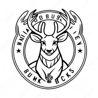 Milwaukee Bucks Logo Coloring Page 11186-9095