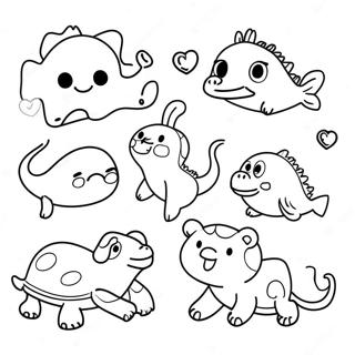 Cute Leap Year Animals Coloring Page 11207-9112