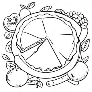 Delicious Fruit Pie Coloring Page 11237-9138