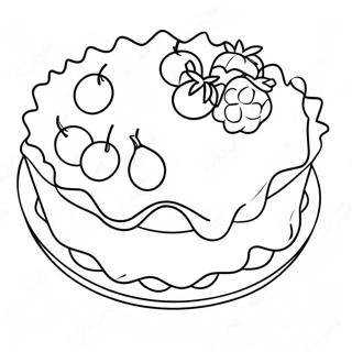 Delicious Fruit Pie Coloring Page 11237-9140