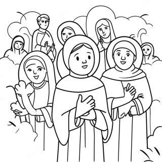 All Saints Day Coloring Page 11246-9145