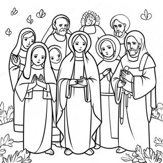 All Saints Day Coloring Page 11246-9148