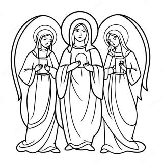 Festive All Saints Day Coloring Page 11247-9142