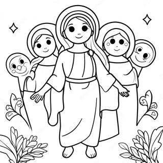 Festive All Saints Day Coloring Page 11247-9143