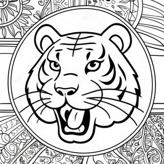 Lsu Tigers Logo Coloring Page 11256-9152