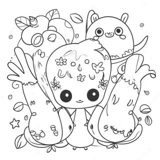 Whimsical Indie Characters Coloring Page 11277-9167