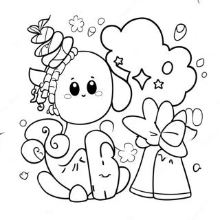 Whimsical Indie Characters Coloring Page 11277-9168