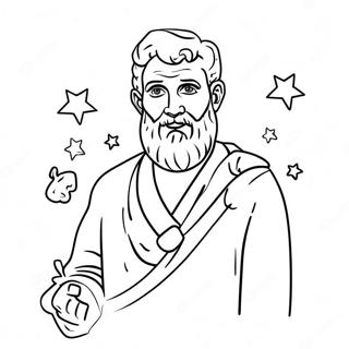 Abraham With Stars Coloring Page 11297-9181