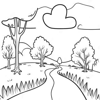 Colorful Country Landscapes Coloring Page 11317-9199