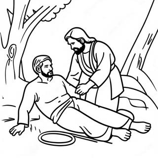 The Good Samaritan Coloring Pages