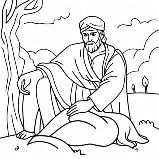 The Good Samaritan Kindness Coloring Page 11327-9209