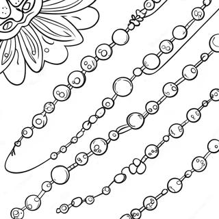 Colorful Mardi Gras Beads Coloring Page 1132-910