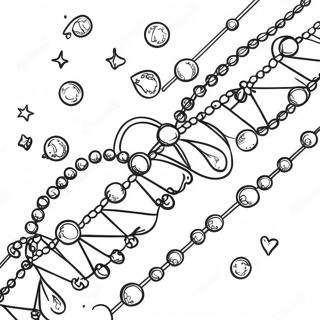 Colorful Mardi Gras Beads Coloring Page 1132-911