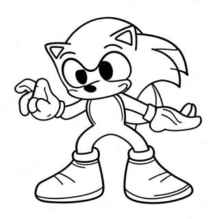 Sonic In A Spooky Costume Coloring Page 11347-9226