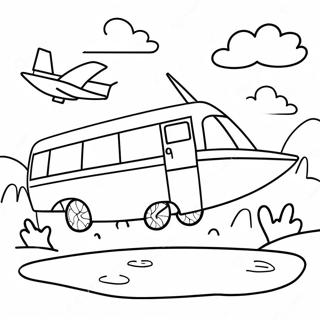 Traveling Coloring Pages