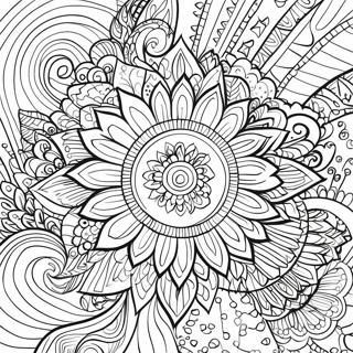 Vibrant Gel Pen Mandala Coloring Page 11397-9269