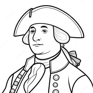 George Washington In Historical Attire Coloring Page 11407-9282