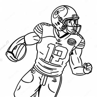 Tyreek Hill Action Pose Coloring Page 1141-906