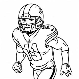 Tyreek Hill Action Pose Coloring Page 1141-907