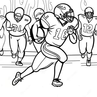 Tyreek Hill Sprinting Downfield Coloring Page 1142-914