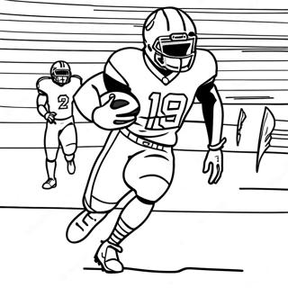 Tyreek Hill Sprinting Downfield Coloring Page 1142-916