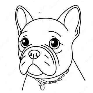 Frenchie Dog Coloring Page 11436-9294