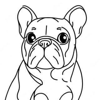 Frenchie Dog Coloring Page 11436-9295