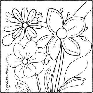 Beautiful Flowers For Mother S Day Coloring Page 11447-9301