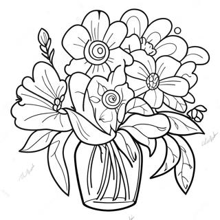 Beautiful Flowers For Mother S Day Coloring Page 11447-9304