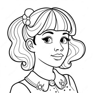 Melanie Martinez With Colorful Hair Coloring Page 11467-9317