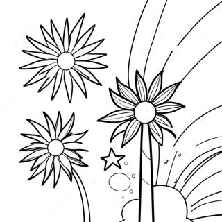 July 4th Fireworks Coloring Page 11476-9322