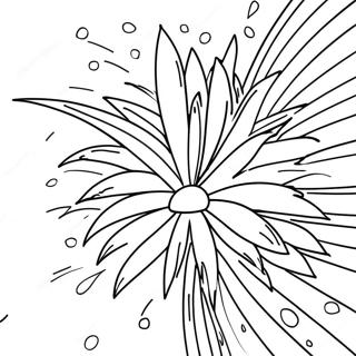 July 4th Fireworks Coloring Page 11476-9324