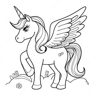 Unicorn With Wings Coloring Pages