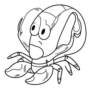 Cute Cartoon Lobster Coloring Page 11507-9353