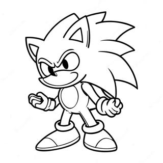 Silver Sonic Coloring Page 11516-9362