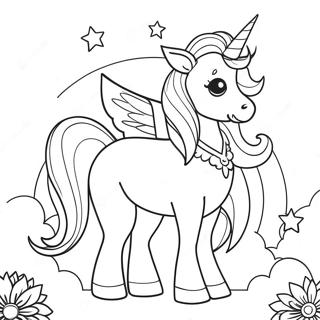 Magical Unicorn Coloring Page 11526-9366