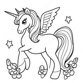 Magical Unicorn Coloring Page 11526-9368